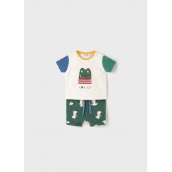 Completo pantaloncino ECOFRIENDS neonato Art. 22-01217-023