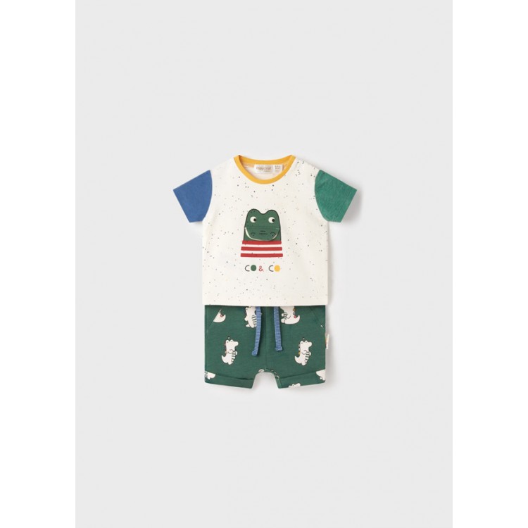 Completo pantaloncino ECOFRIENDS neonato Art. 22-01217-023